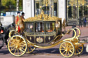 King Charles and Queen Camilla rode in the Diamond State Coach