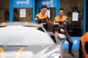 Lando Norris and Daniel Ricciardo drove around London delivering GoPuff orders in a McLaren