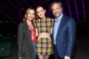 Leslie Mann with Maude and Judd Apatow