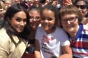 Meghan Markle with Sethunya Gibbons and family