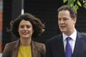 Nick Clegg and his wife 