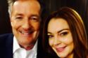 Piers Morgan with Lindsay Lohan (c) Twitter