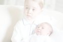 Princess Charlotte with Prince George