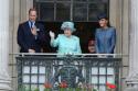 Queen Elizabeth, Prince William and the Duchess of Cambridge