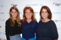 Sarah Ferguson with her daughters, Beatrice and Eugenie