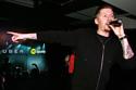 Professor Green performing at an event for Spotify and Uber.