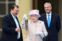 Queen Elizabeth with the Commonwealth baton