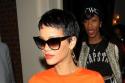 Rihanna showcases her new shorter style