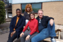 Sophie Aldred with her Death In Venice co-stars Steven Kavuma, Safiyya Ingar and Paul Clayton