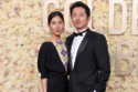 Steven Yeun and wife Joana Pak at the Golden Globe Awards