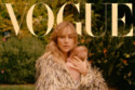 Suki Waterhouse and her daughter cover British Vogue (Photo by Colin Dodgson)