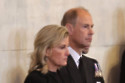 The Duke and Duchess of Edinburgh at Queen Elizabeth's vigil