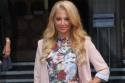 Tulisa outside court today sporting her new blonde 'do