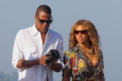 Beyonce Watches Jay- Z Perform