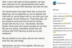 Camila Cabello quits Fifth Harmony