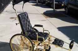 Lady Gaga Using Gold Wheelchair