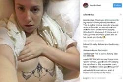 Lena Dunham shows off new tattoo
