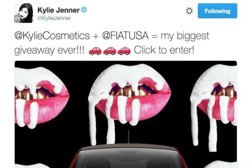 Kylie Jenner's car giveaway