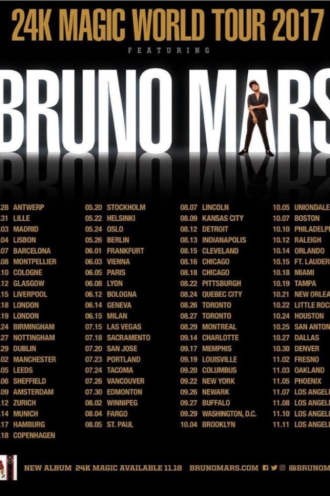 bruno tour dates
