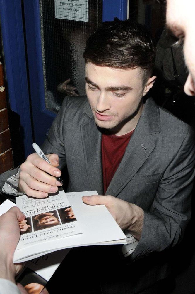 Daniel Radcliffe at The Cripple of Inishmaan preview