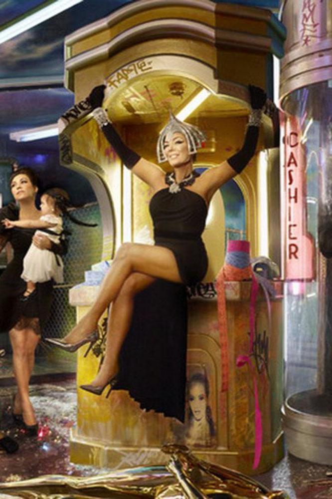 David LaChapelle's Kardashians card