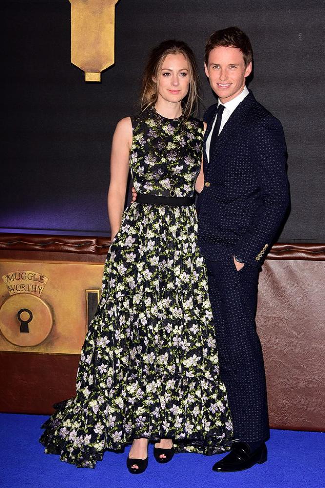 Hannah Bagshawe and Eddie Redmayne