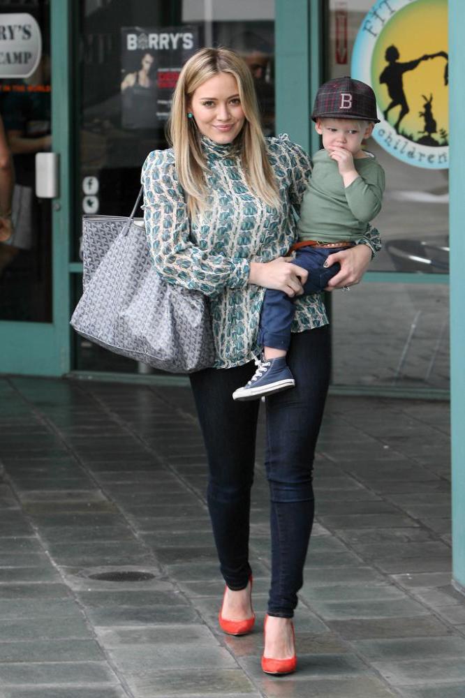 Hilary Duff and son Luca