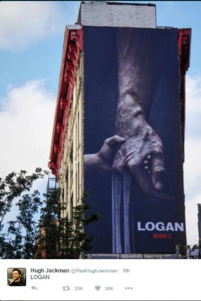 Hugh Jackman reveals Logan poster