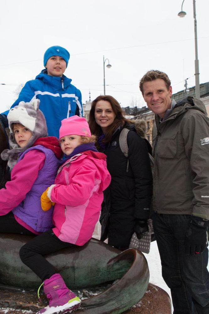 James Cracknell and family 