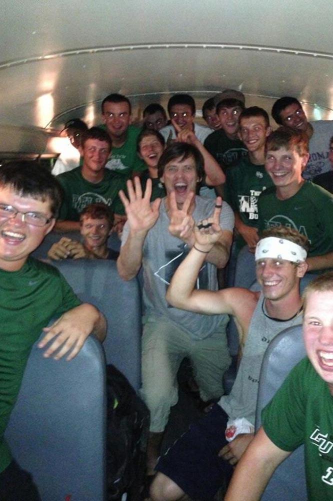 Jim Carrey and the high school baseball team 