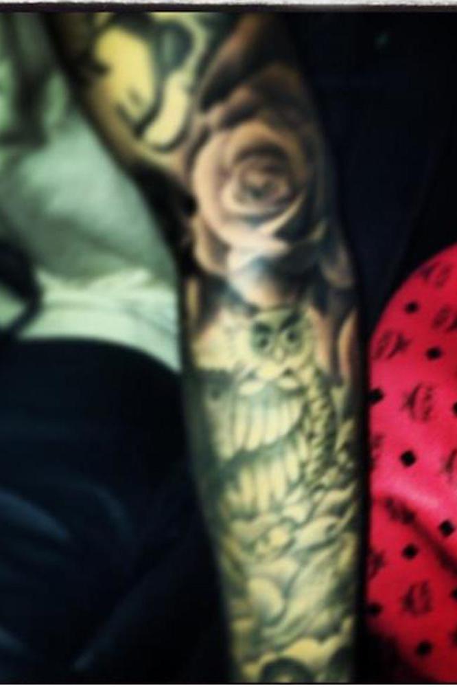 Justin Bieber's sleeve tattoo
