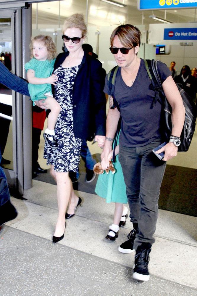 Keith Urban and Nicole Kidman with their daughters