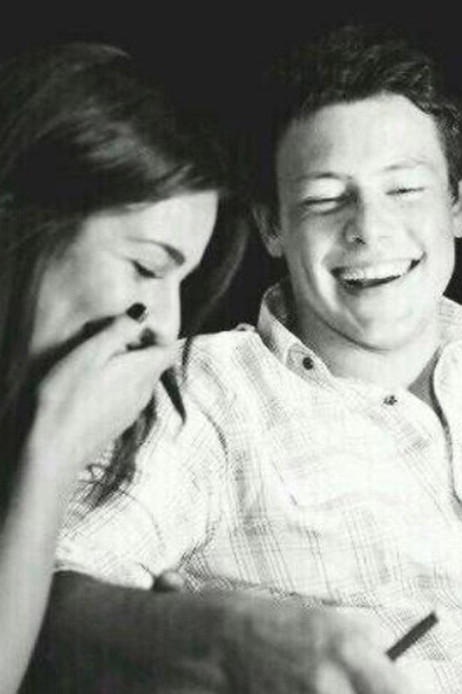 Lea Michele and Cory Monteith 