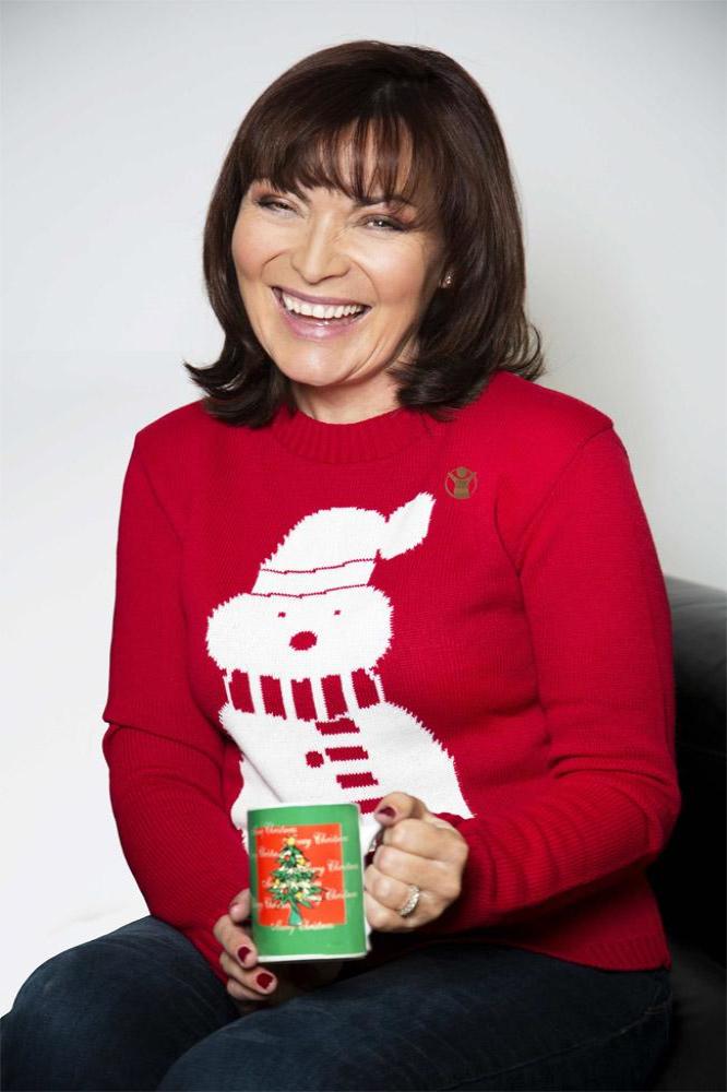 Lorraine Kelly wearing her Christmas Jumper Day outfit