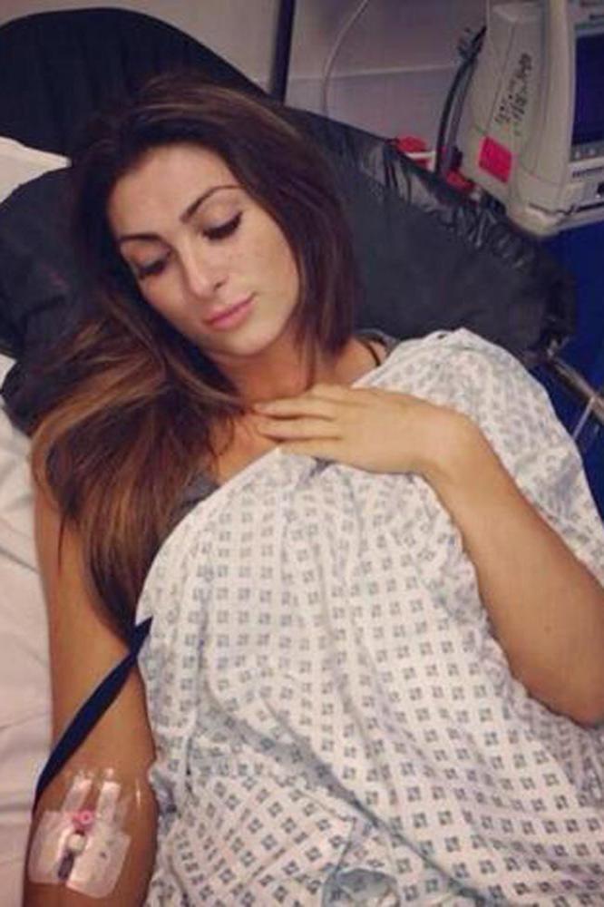 Luisa Zissman in hospital