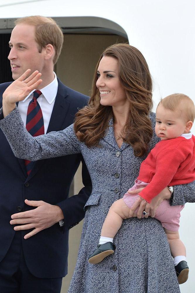 Prince George with his parents 