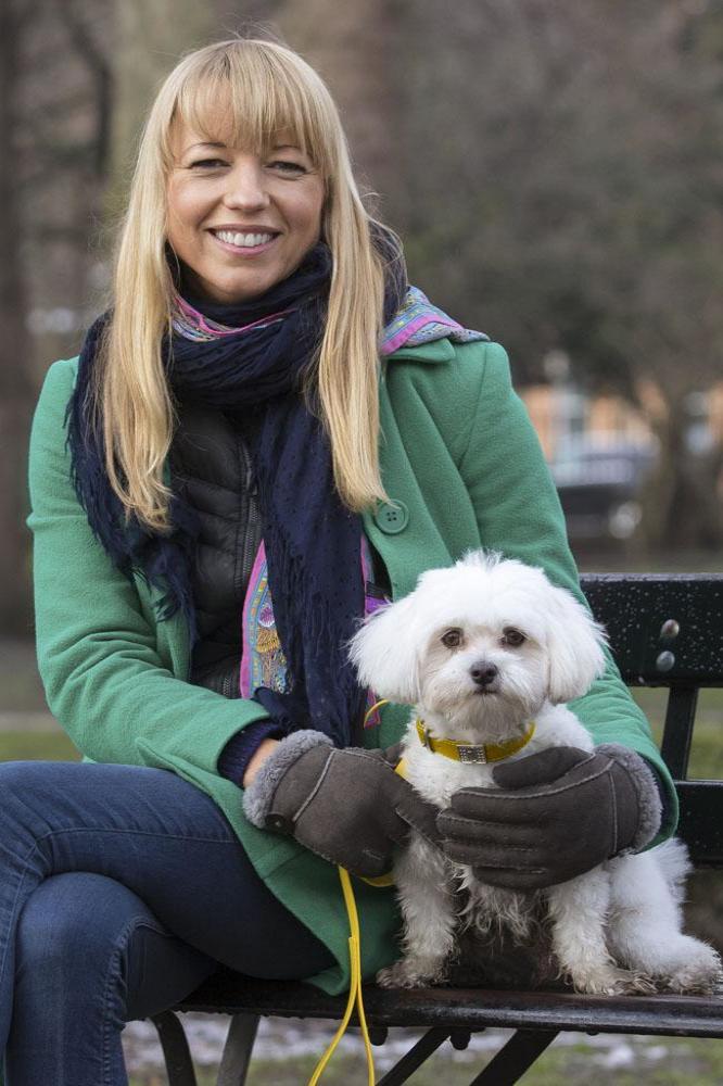 Sara Cox and Beano launching the Pedigree campaign