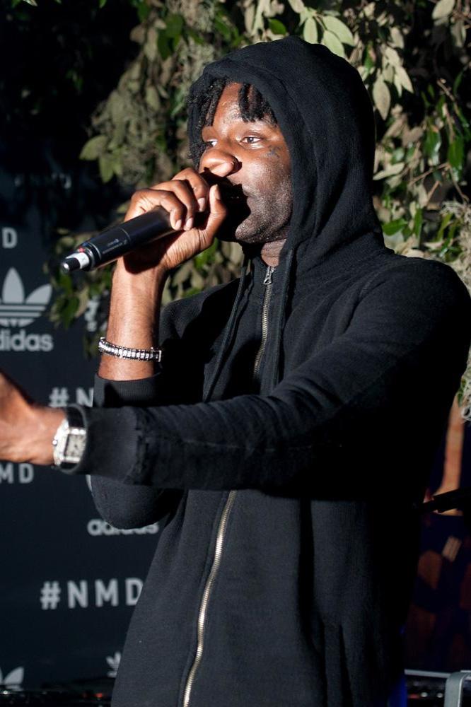 Wretch 32 performing at Adidas Originals party 