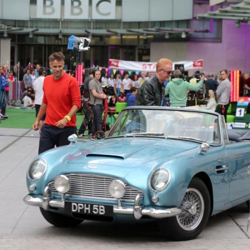 Chris Evans and Richard Bacon arrive at BBC studios 