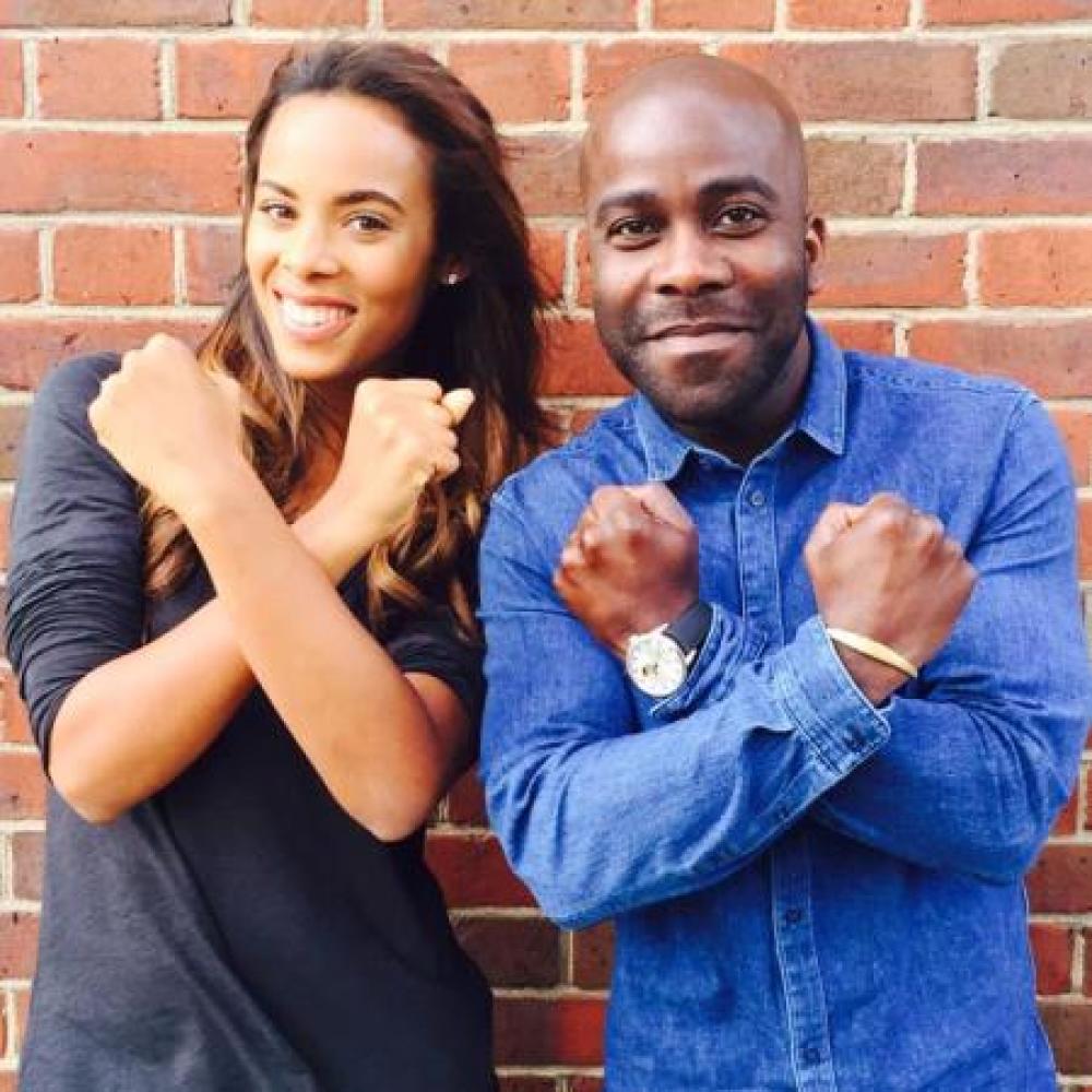 Rochelle Humes and Melvin Odoom