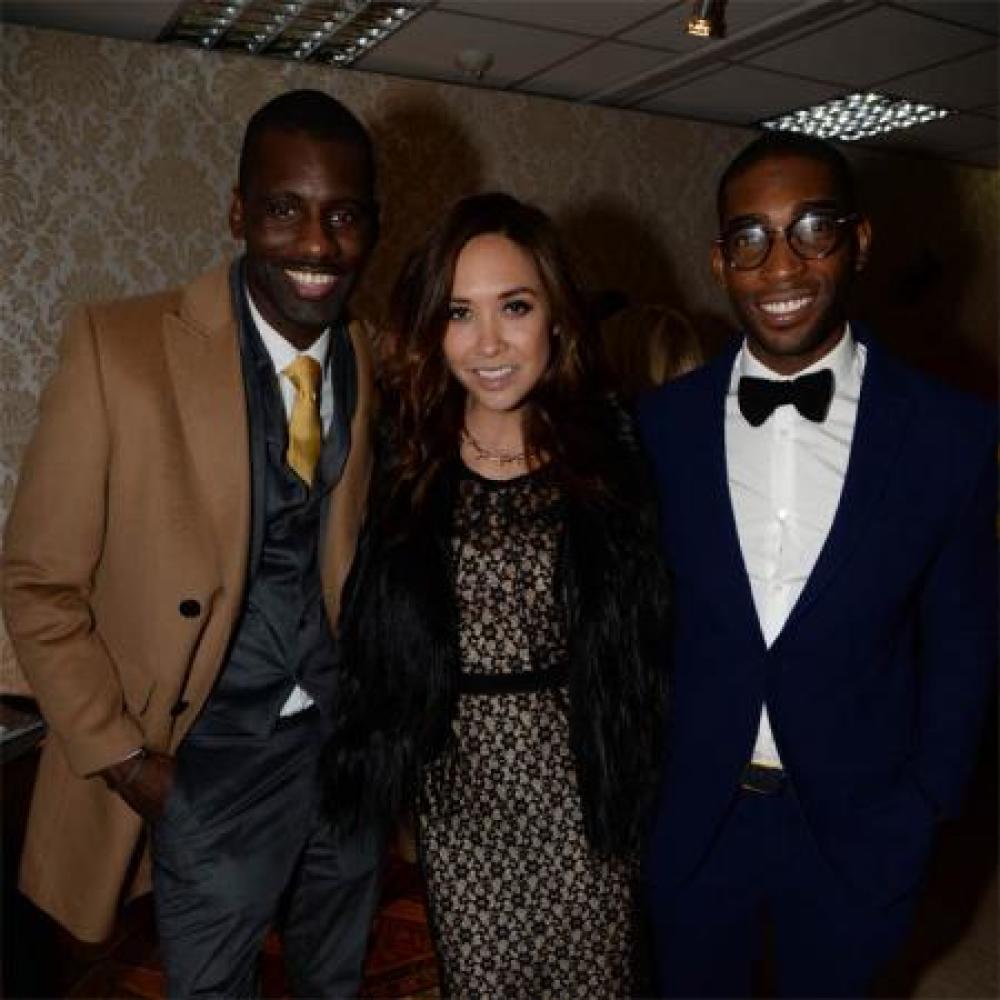 Wretch 32, Myleene Klass and Tinie Tempah in the Fred Winter Suite