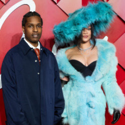 A$AP Rocky and Rihanna at The Fashion Awards