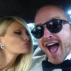 Aaron Paul and Lauren Parsekian