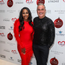 Alexandra Burke and Nick Ede hosted Christmas in the Courtyard at Rosewood London