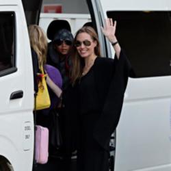 Angelina Jolie at Sydney airport