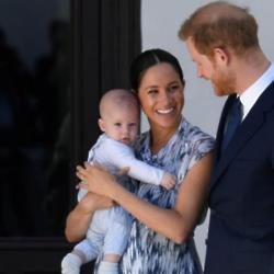 Duchess Meghan and Prince Harry with son Archie