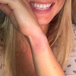 Bar Refaeli showing her inking on Instagram