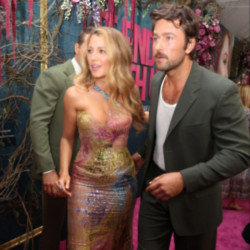 Blake Lively has been defended by her co-star Brandon Sklenar