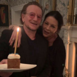 Bono and Catherine Zeta-Jones sang to Michael Douglas