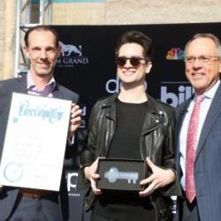 Brendon Urie receives Key to Vegas 